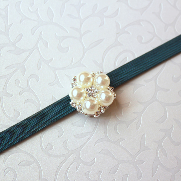 ●帯留/帯留め pearlFlower ume 2枚目の画像