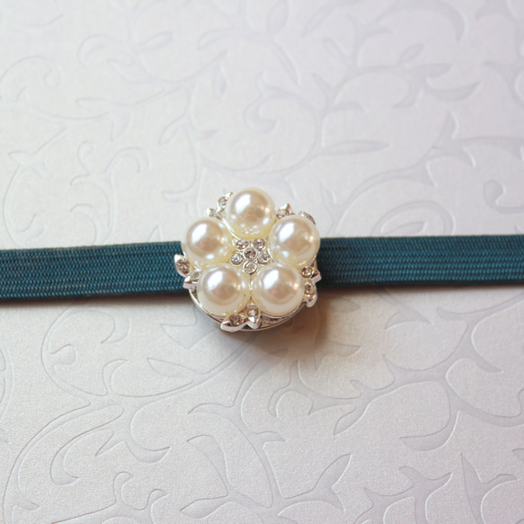 ●帯留/帯留め pearlFlower ume 5枚目の画像