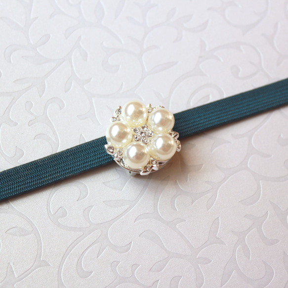 ●帯留/帯留め pearlFlower ume 4枚目の画像