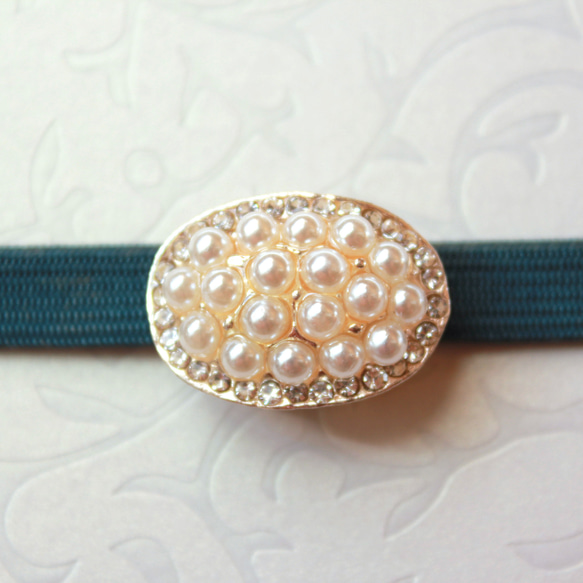 ●帯留/帯留め pave pearl 8枚目の画像