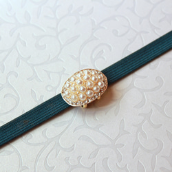 ●帯留/帯留め pave pearl 2枚目の画像