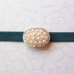 ●帯留/帯留め pave pearl 1枚目の画像