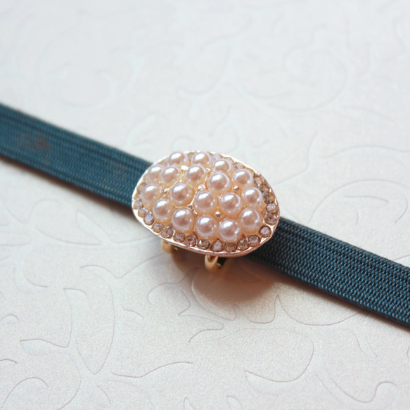 ●帯留/帯留め pave pearl 6枚目の画像