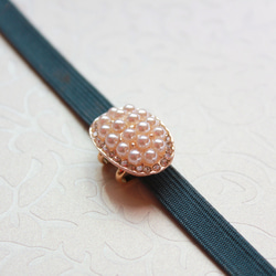 ●帯留/帯留め pave pearl 7枚目の画像