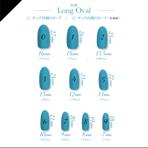 計測用ネイルチップ 6枚目の画像