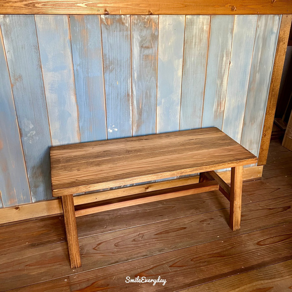 木製　大型　ベンチ　テーブル 7枚目の画像
