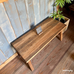 木製　大型　ベンチ　テーブル 3枚目の画像