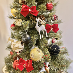 クリスマスツリー　オーナメント　リボン　オーナメント　クリスマス飾り　クリスマスインテリア 3枚目の画像