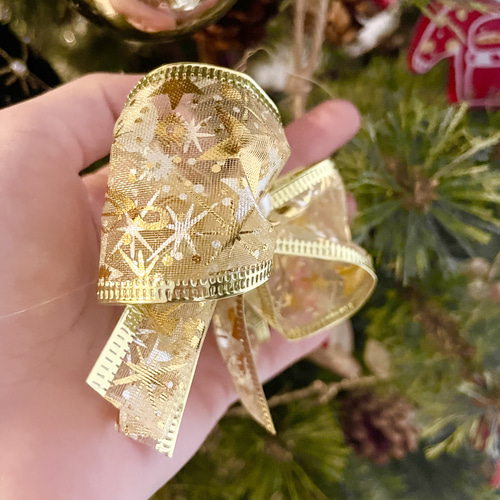 クリスマスツリー オーナメント リボン ツリー飾り クリスマス飾り