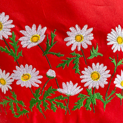 マーガレット刺繍ミニトートバッグ 3枚目の画像