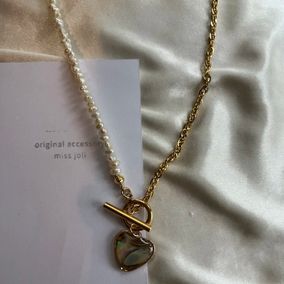 〝極小〟mini pearl   gold.necklace 2枚目の画像