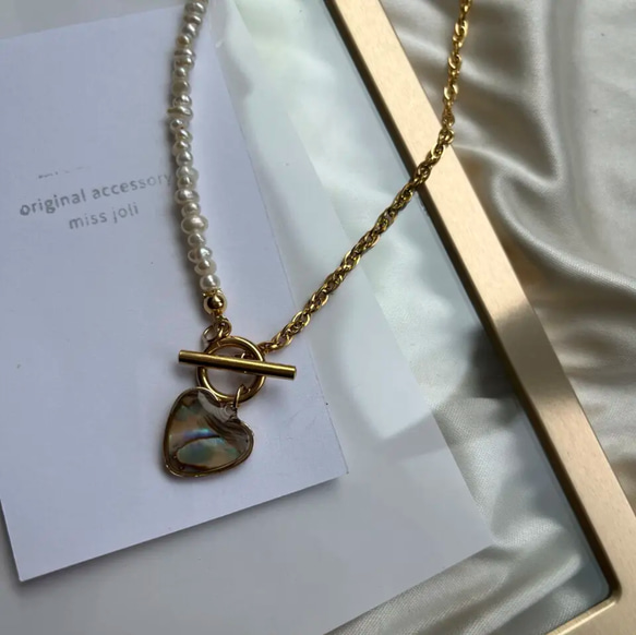 〝極小〟mini pearl   gold.necklace 1枚目の画像