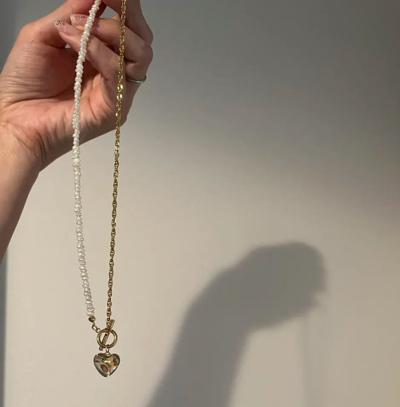 〝極小〟mini pearl   gold.necklace 5枚目の画像