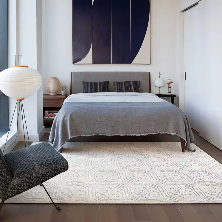 【受注制作】オーダー カーペ 手織りニュージーランドウールカーペット ハンドメイドカシミアウール絨毯 フランスカーペット