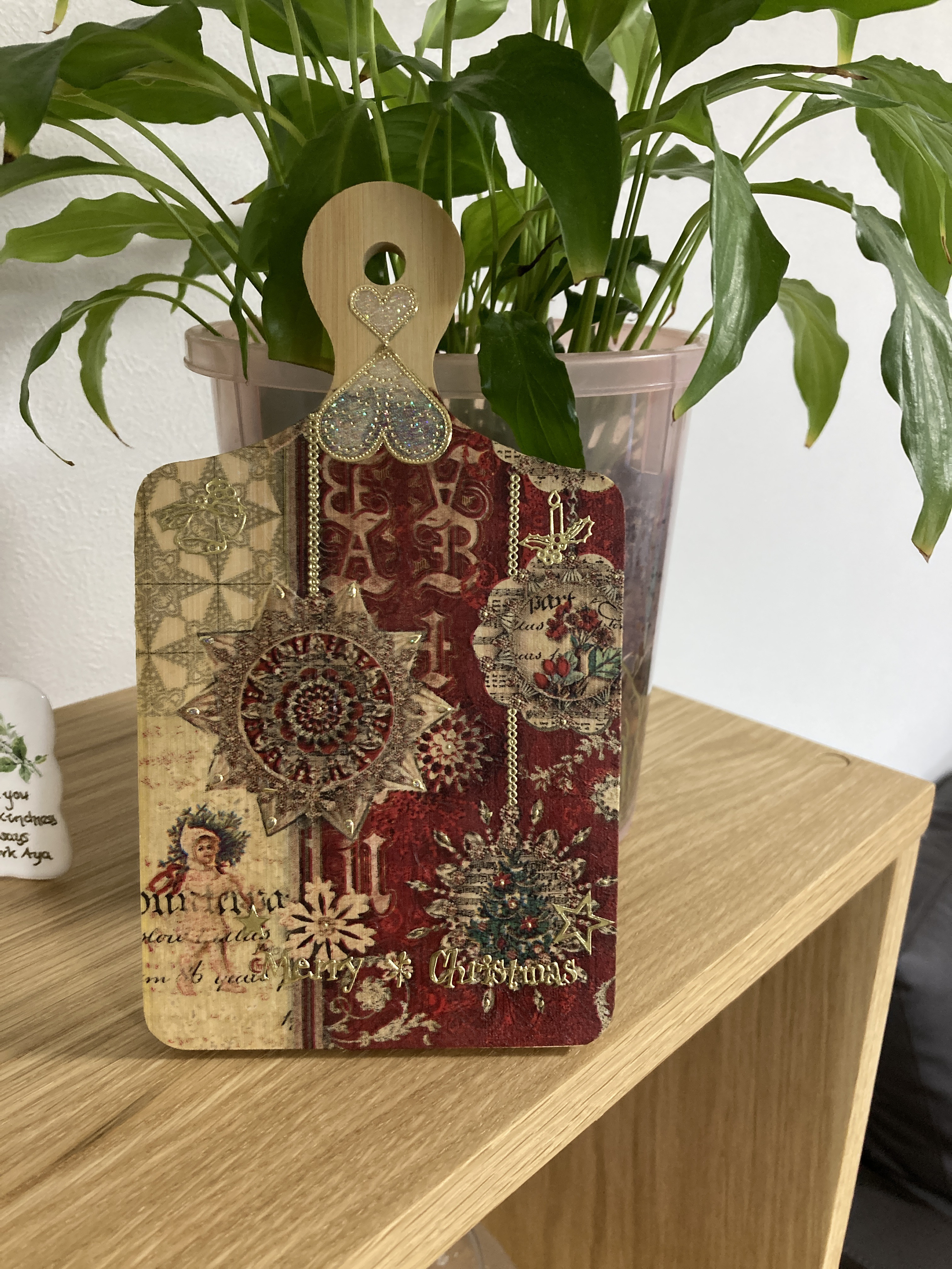 素敵なクリスマスカップデコパージュ