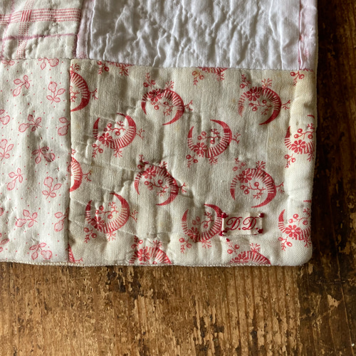 ティーマット カフェマット イギリス英国ダーラムアンティークキルト