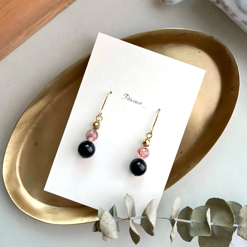 sammy◆着せ替えイヤリング✧ロンドンブルートパーズ/レモン/コッパー 着せ替えイヤリング✧ロンドンブルートパーズ/レモンクォーツ