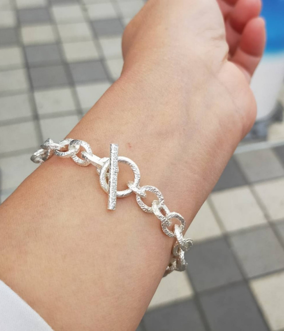 【受注生産】テクスチャーチェーンブレスレット