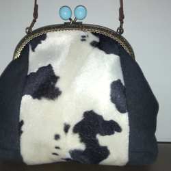 ジョリーフルール、レモンがま口バッグ ハンドバッグ 「R」croix dis