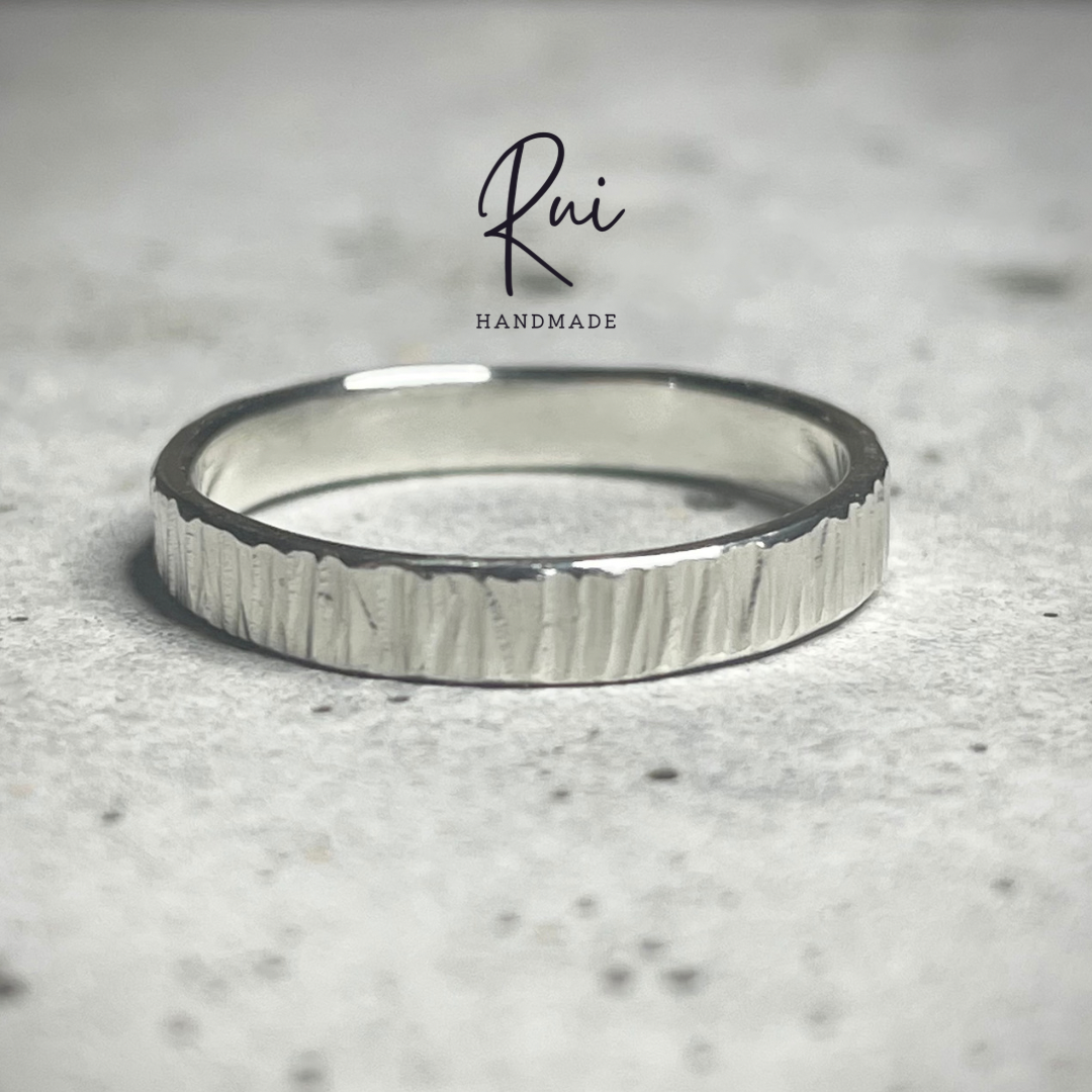 サイズオーダー シルバー950 ラインリング　3mm シンプル