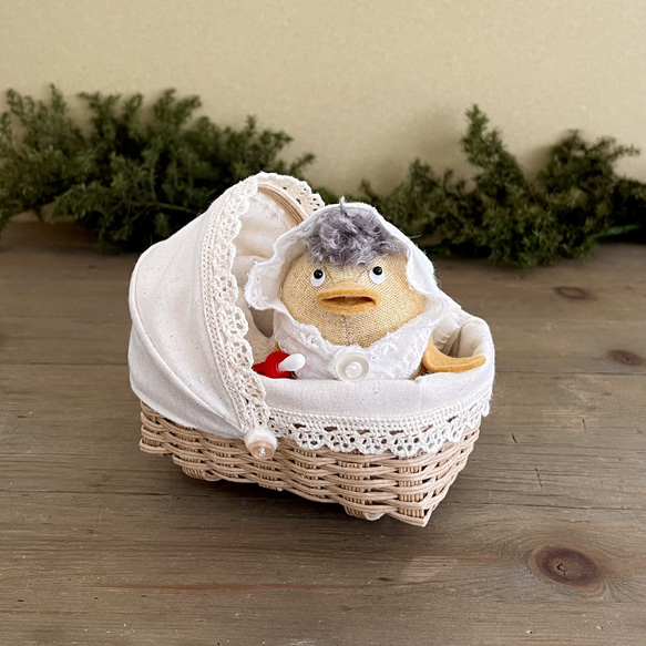 さくらんぼ双子アヒルちゃん ぬいぐるみ 置き物 海外作家様 ハンドメイド アヒルちゃんとゆりかご ぬいぐるみ Kenty's Farm 通販 16837223