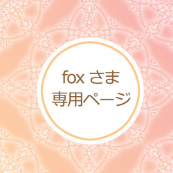 fox様専用ページ 1枚目の画像