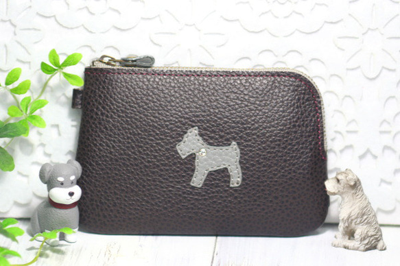 みるく/セミオーダー/柴犬ちゃんのL字ファスナーミニ財布2 みるく様専用/セミオーダー/柴犬ちゃんのL字ファスナーミニ財布2