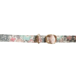 猫 犬 首輪 リバティプリント × Michelle パステルピンク 花柄 プレゼントにおすすめ♫ 5枚目の画像