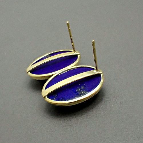 K18 ラピスラズリピアス ピアス（スタッド・一粒） ジュエリー