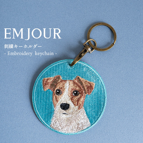 秋鮭様 リクエスト 10点 ハンドメイド　刺繍　柴犬　キーホルダー　ポーチ 刺繍のポーチ〈柴犬/グリーン〉 | LimaLima〜海辺の手しごと