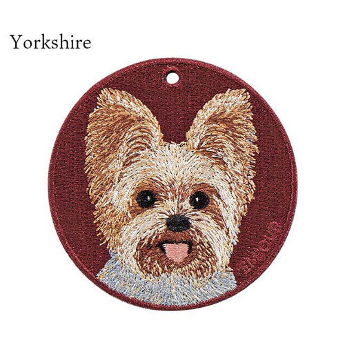 ★専用品★ヨークシャテリア☆ビーズマスコット☆チャーム☆ キーホルダー 刺繍 ヨークシャテリア ギフト プレゼント 両面