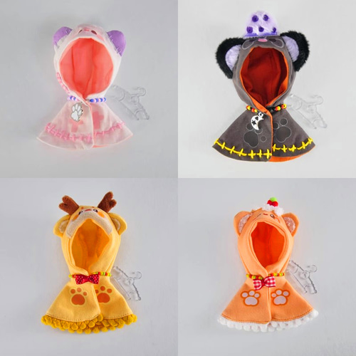 オビツ11 OB11 1/12ドール服 幻想派マント 4種類 耳付き gsc 童話  