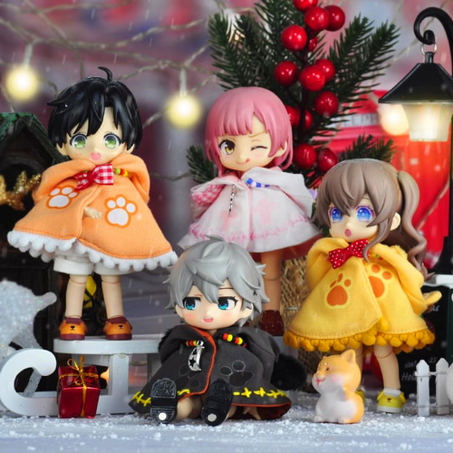 オビツ11 OB11 1/12ドール服 幻想派マント 4種類 耳付き gsc 童話  