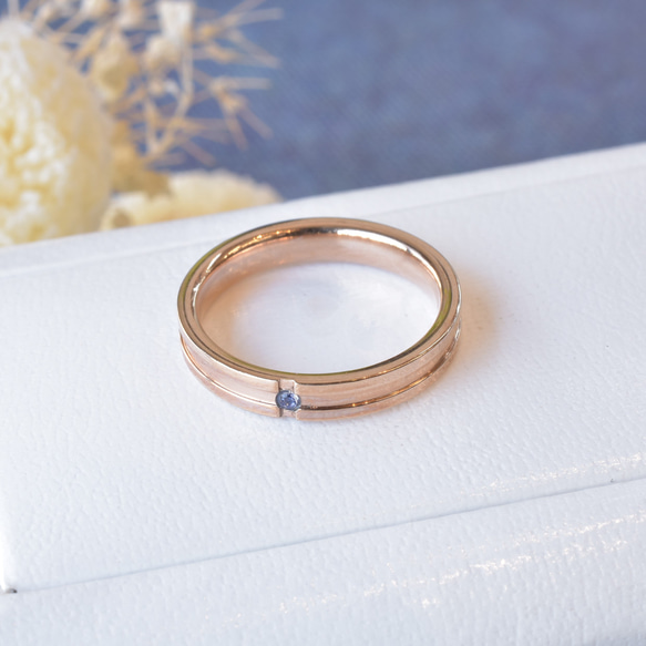 『誓いのペアリング』  結婚指輪 記念日 刻印 名入れ ウェディング サージカルステンレス【ラッピング】 5枚目の画像