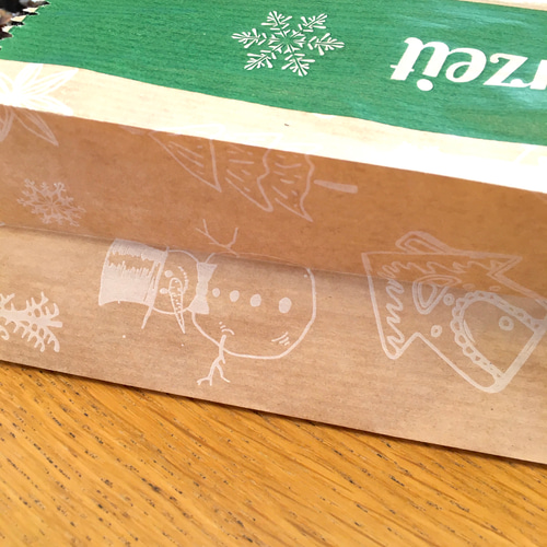 クリスマス＆冬柄 ドイツのマルシェ袋 7枚アソート ラッピング袋
