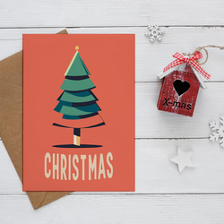 クリスマスツリーのポスター / i1643 / 雪の夜、赤い車や雪だるま、クリスマスツリーなど　インテリアポスター 4枚目の画像