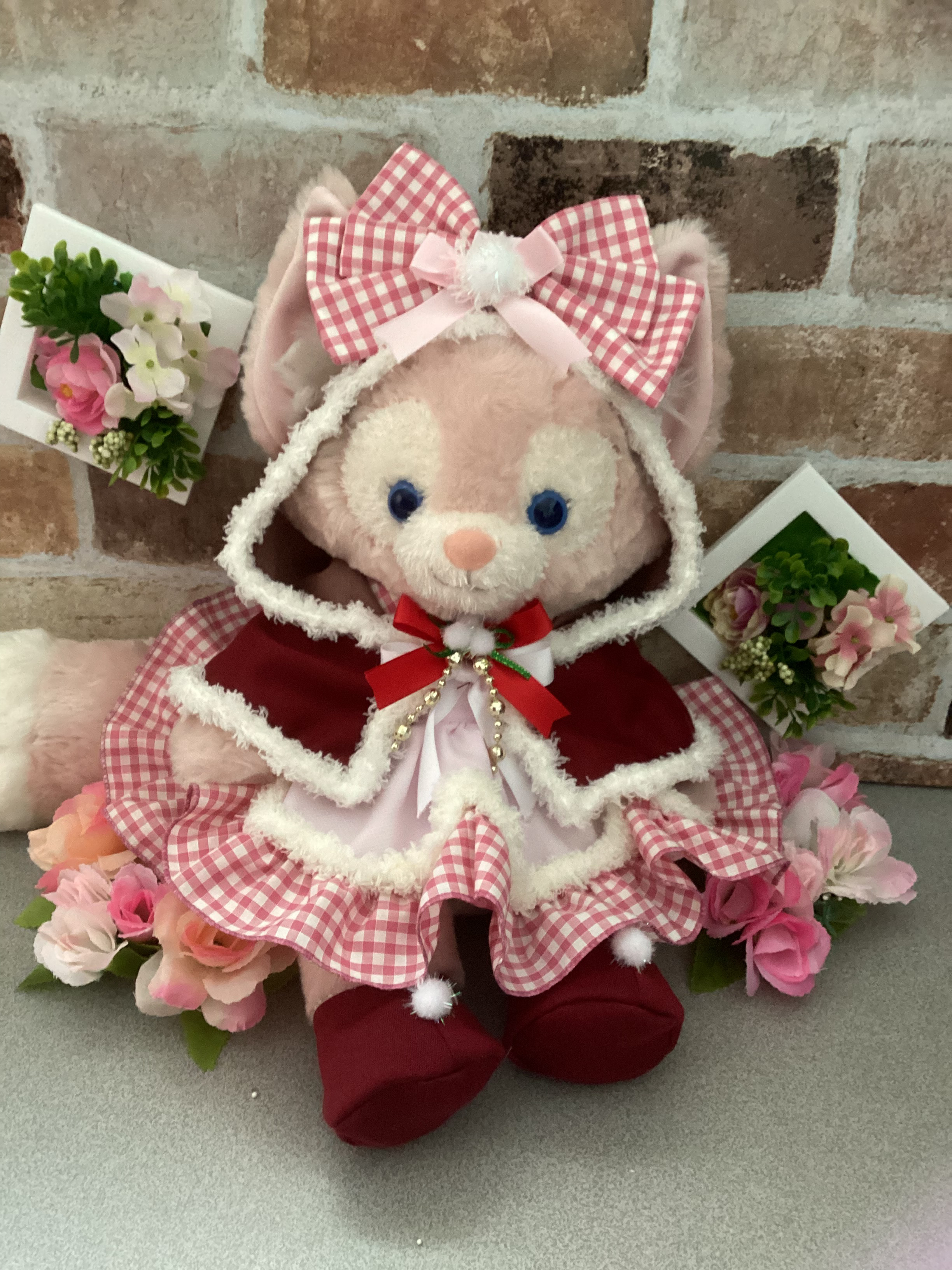 リーナベルS　ショルダー　ハンドメイド　 クリスマス柄ワンピース　3点おまとめ クリスマス柄ワンピース　3点おまとめ リーナベルS　ショルダー　ハンドメイド　