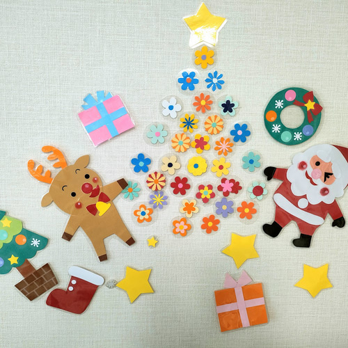 クリスマス☆トナカイさんセット♡仲良しひよこ&ツリー