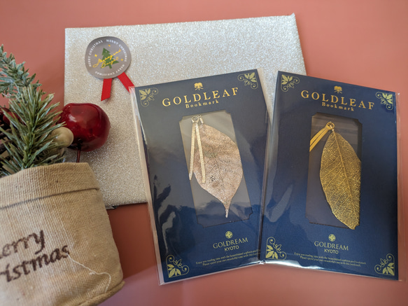 GOLDLEAF bookmark 特別セット　京都の金箔押し職人がおくる小さなアート 1枚目の画像