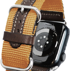 Apple Watch 錶帶 Apple 錶帶 42mm/44m/45mm/49mm 米色孔皮革加強版。 第1張的照片