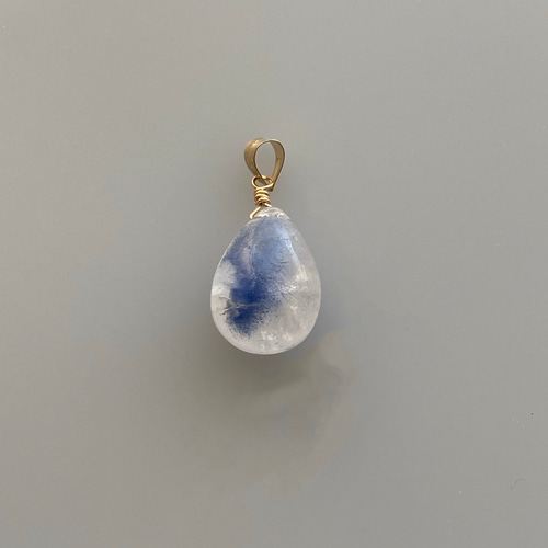 デュモルチェライトインクォーツのペンダントトップ【F】 ペンダント