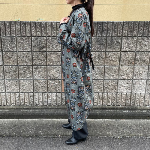 着物リメイクロングコート/大島紬 コート Futari 通販 16838836 着物リメイクロングコート/大島紬 コート Futari 通販 16838836