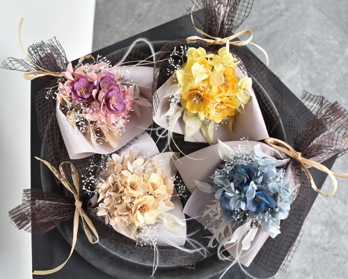 卒業式　ブーケ ドライフラワー 花束 ボックス Lサイズ ドライフラワー