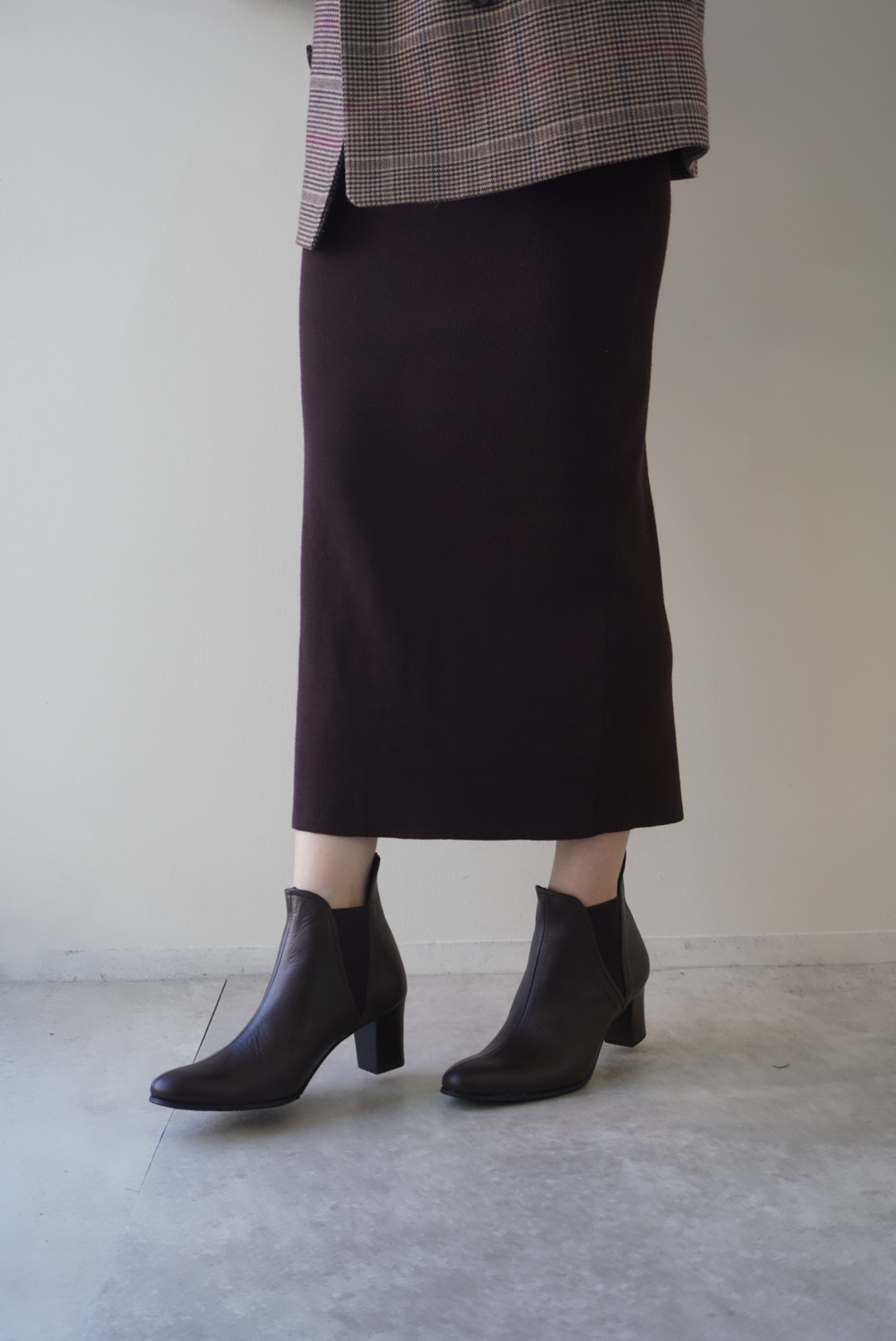 即納★柔らかい革で脱ぎ履きしやすい便利なサイドゴアブーティ★