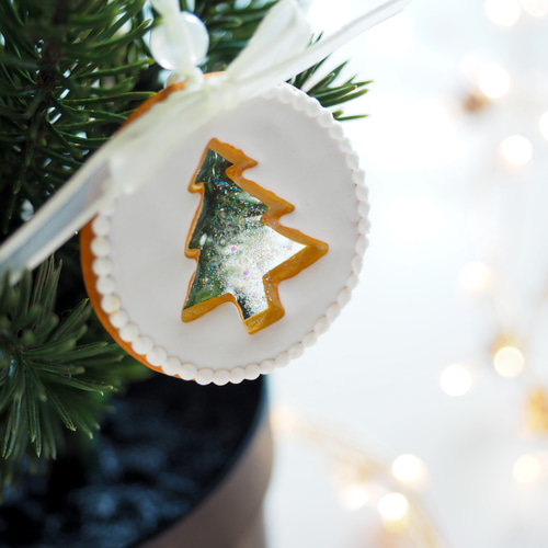 クリスマスオーナメント】ステンドグラスクッキー(フェイクスイーツ 