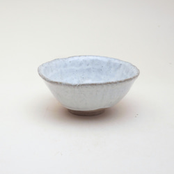 白萩釉茶碗 003　抹茶茶碗　手捻り　陶器 2枚目の画像