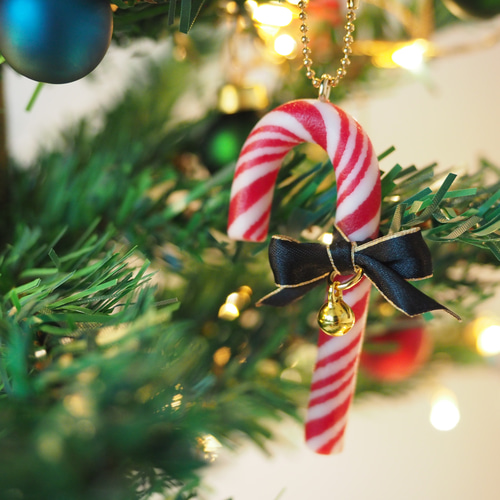 クリスマスオーナメント】キャンディーケイン(フェイクスイーツ