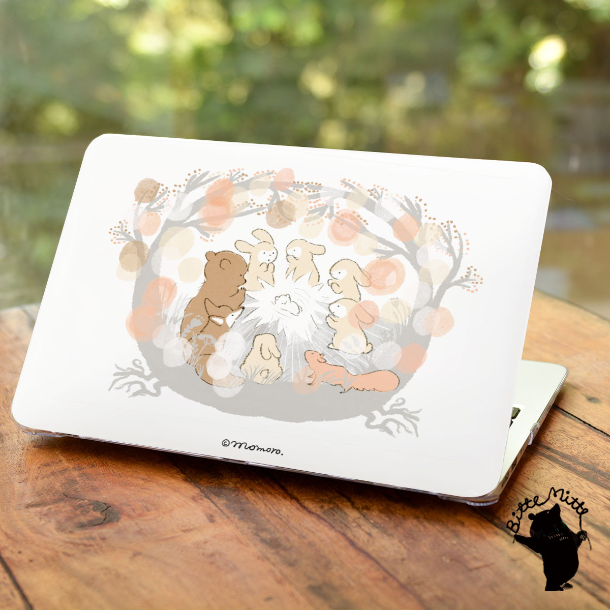 Macbook ケース カバー macbook Air Pro 16/15/14/13/11 クリスマス 動物 名入れ