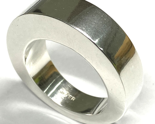 シルバーリング○極幅7mm！20g！○16号 silver925 刻印無料 /MSR-8692