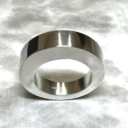 シルバーリング○極幅7mm！20g！○16号 silver925 刻印無料 /MSR-8692